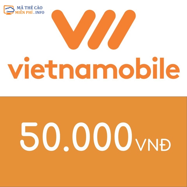 Thẻ cào điện thoại Vietnamobile miễn phí