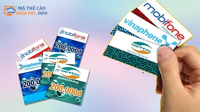 Thẻ cào điện thoại Vinaphone miễn phí