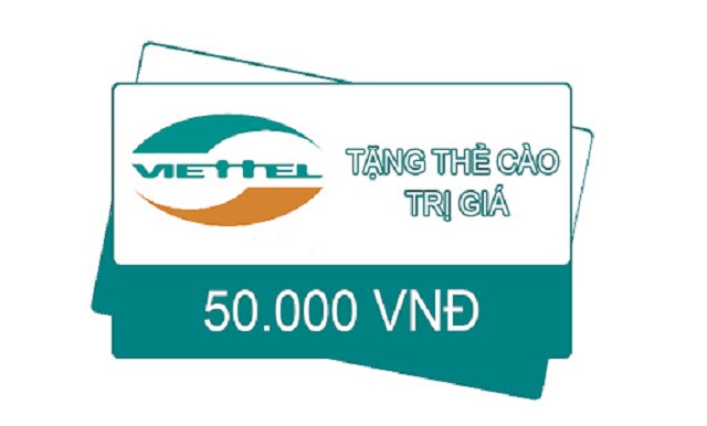 Thẻ cào điện thoại Viettel 50k miễn phí