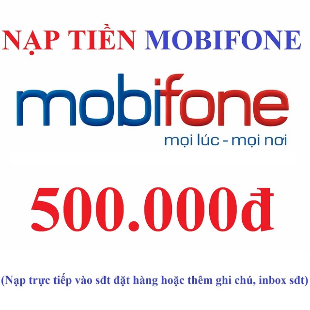 Thẻ cào điện thoại Mobifone 500k miễn phí, Free card SLL