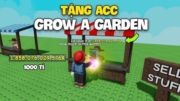 Acc Grow a Garden miễn phí mới nhất tháng 10/2025