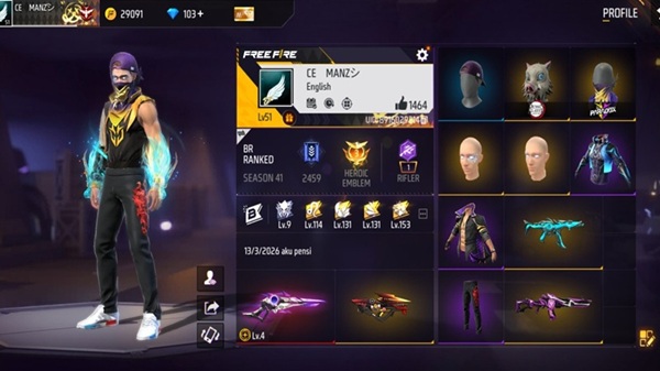 Thuê acc FF giá rẻ - Trang cho Thuê Nick Uy tín !